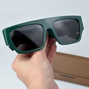 Burberry BE4397U 407187 MICAH BRAND NEW Sunglasses Green Dark Grey Unisex